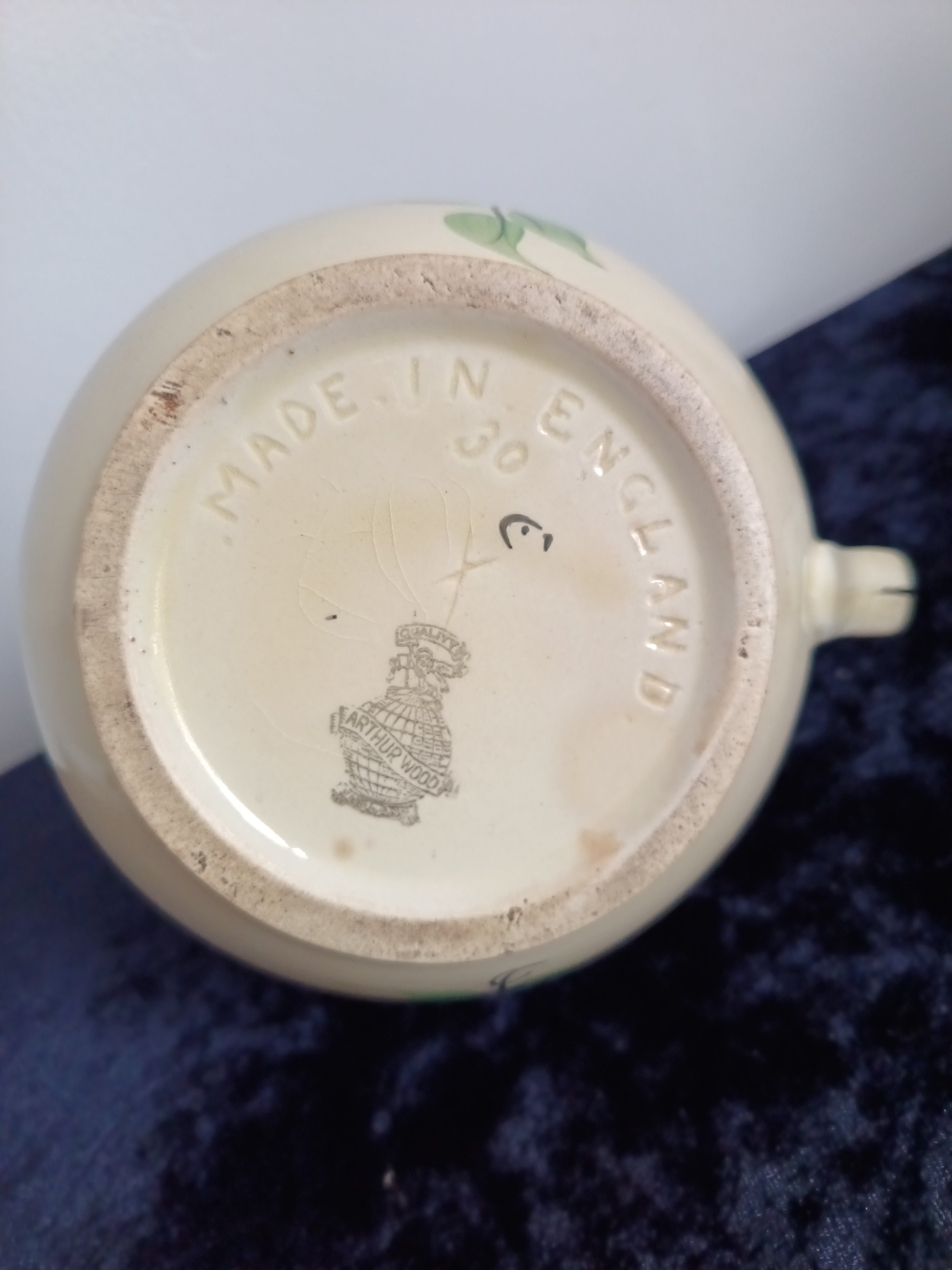 Vintage Arthur Wood & Son "Victory" Jug Stoke-on-Trent, England.