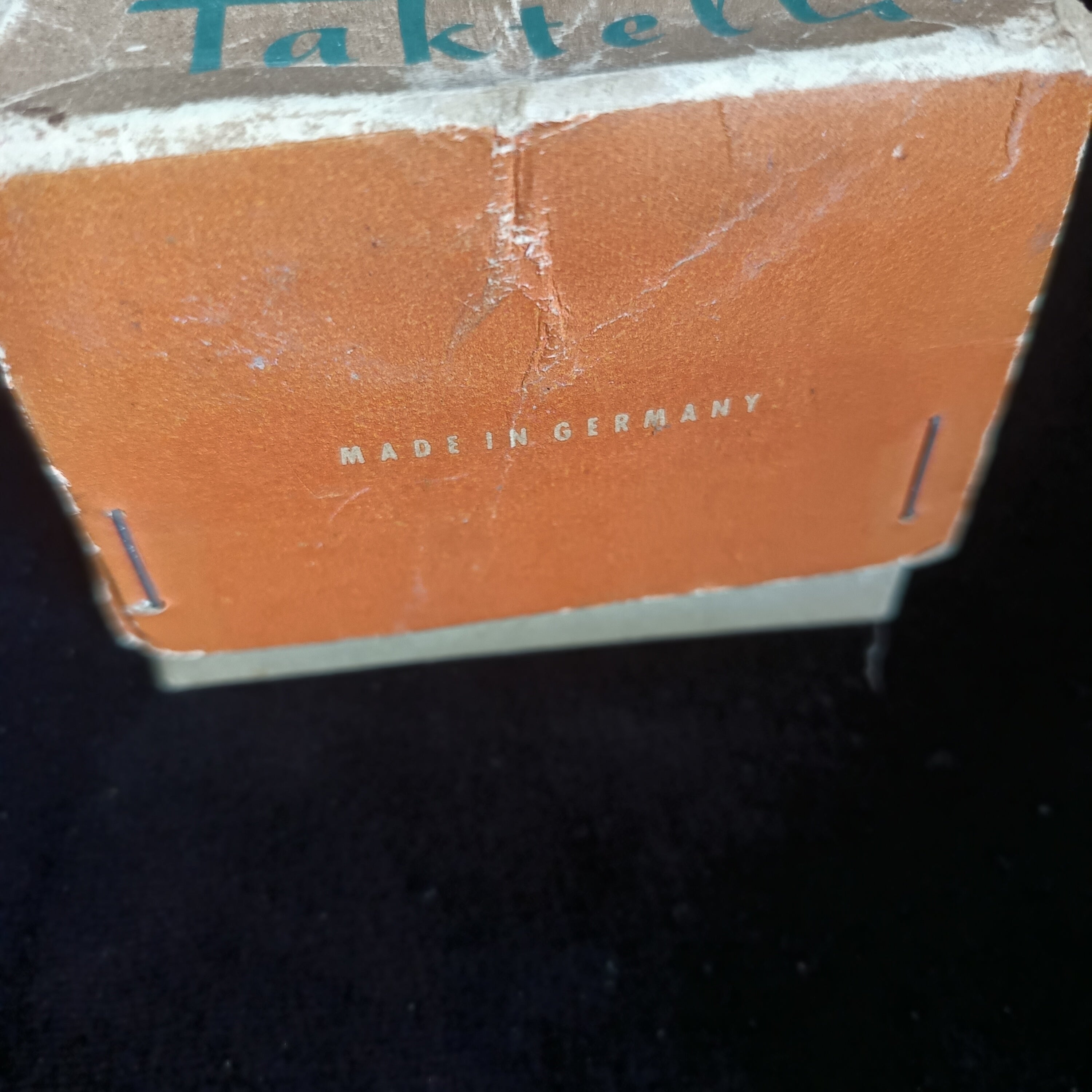 vintage Wittner Taktell Piccolo mechanical wind-up metronome, marked