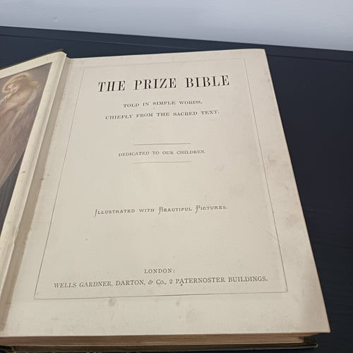 "The Prize Bible " Victorian Sunday school