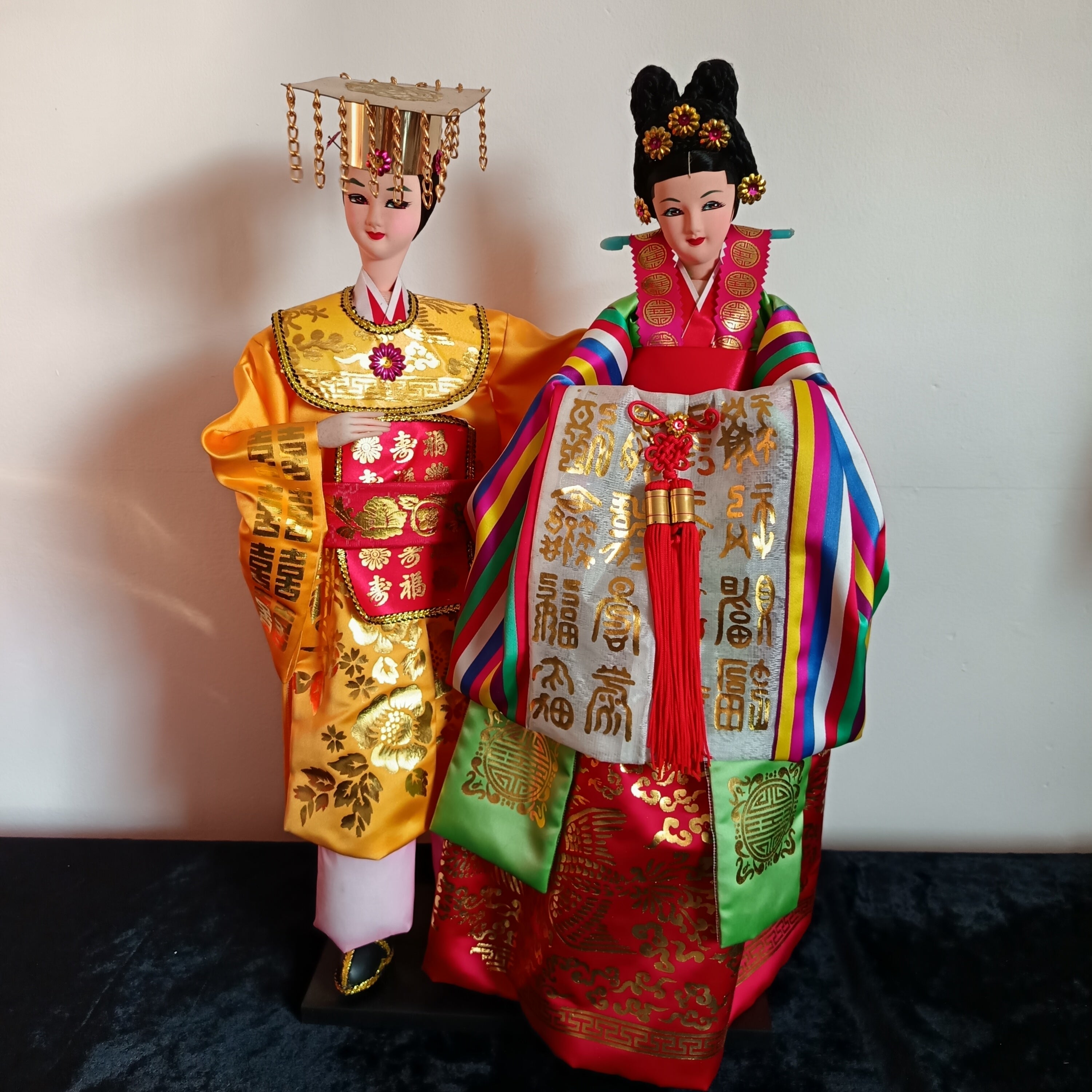 Seoul Minyesa Traditional Korean wedding day dolls,
