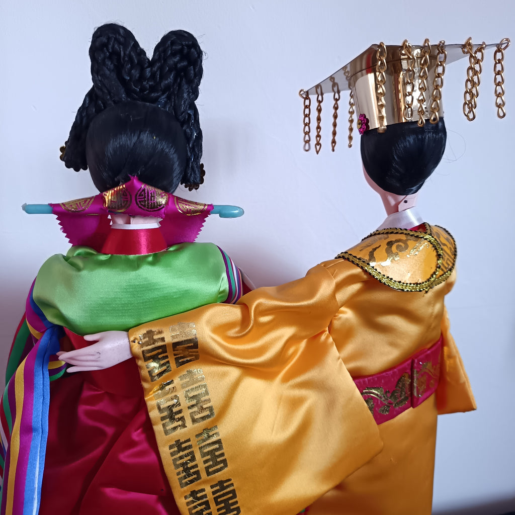Seoul Minyesa Traditional Korean wedding day dolls,