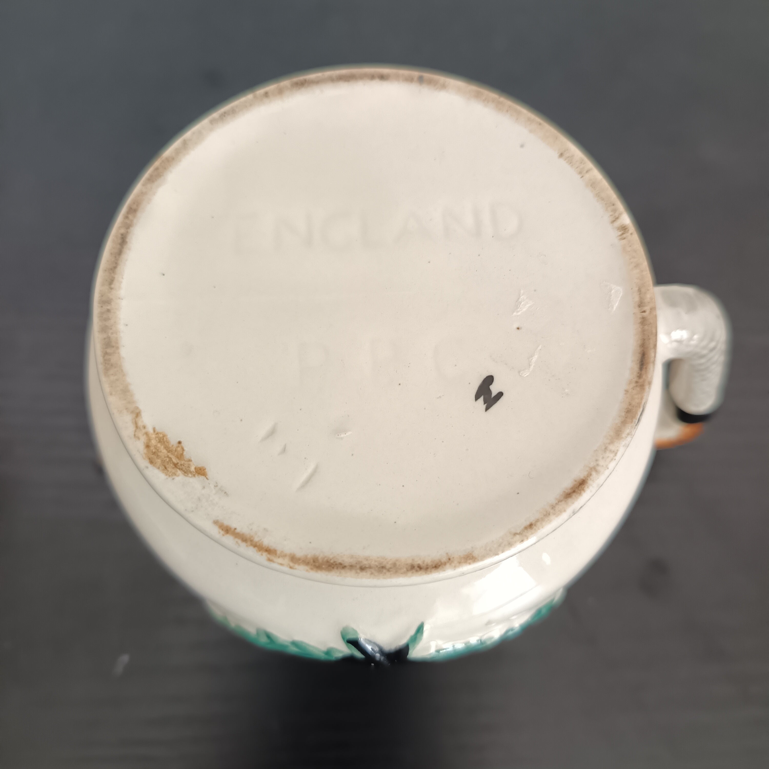 1950's Keele Pottery Huntsman trio water jugs.