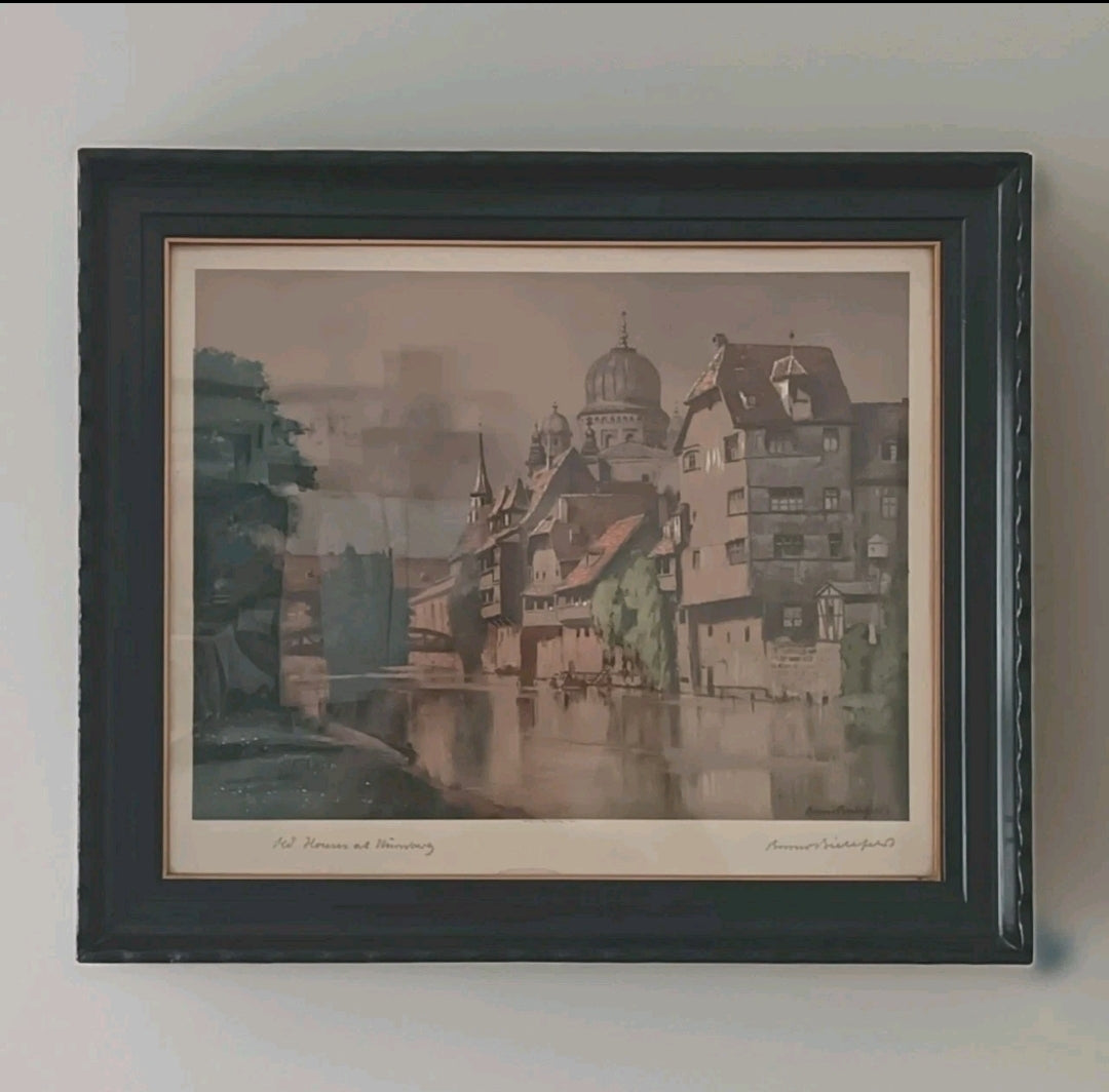 The Old Houses at Nuremberg by Bruno Bielefeld. circa 1920–1935