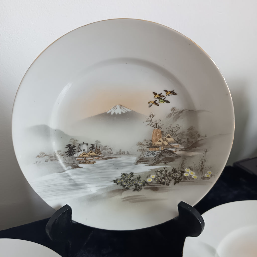 Vintage Japanese eggshell porcelain tea set