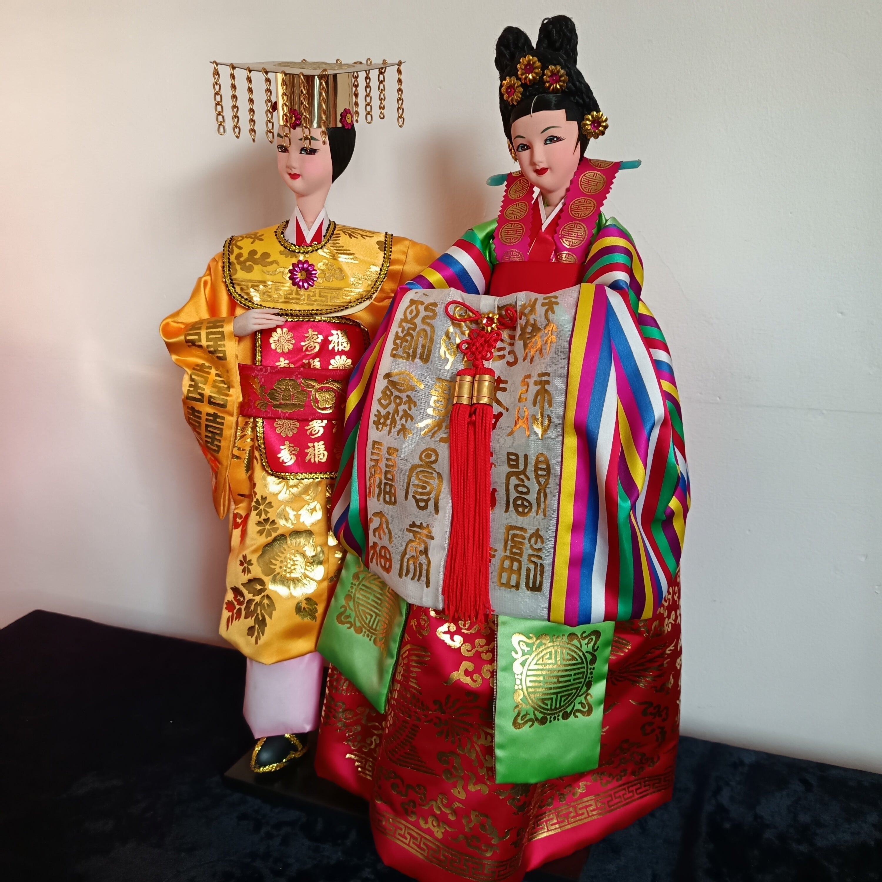 Seoul Minyesa Traditional Korean wedding day dolls,