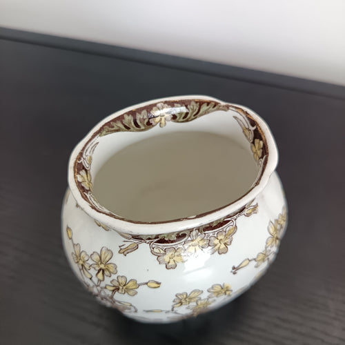 Antique Doulton Burslem transferware vase, circa 1891