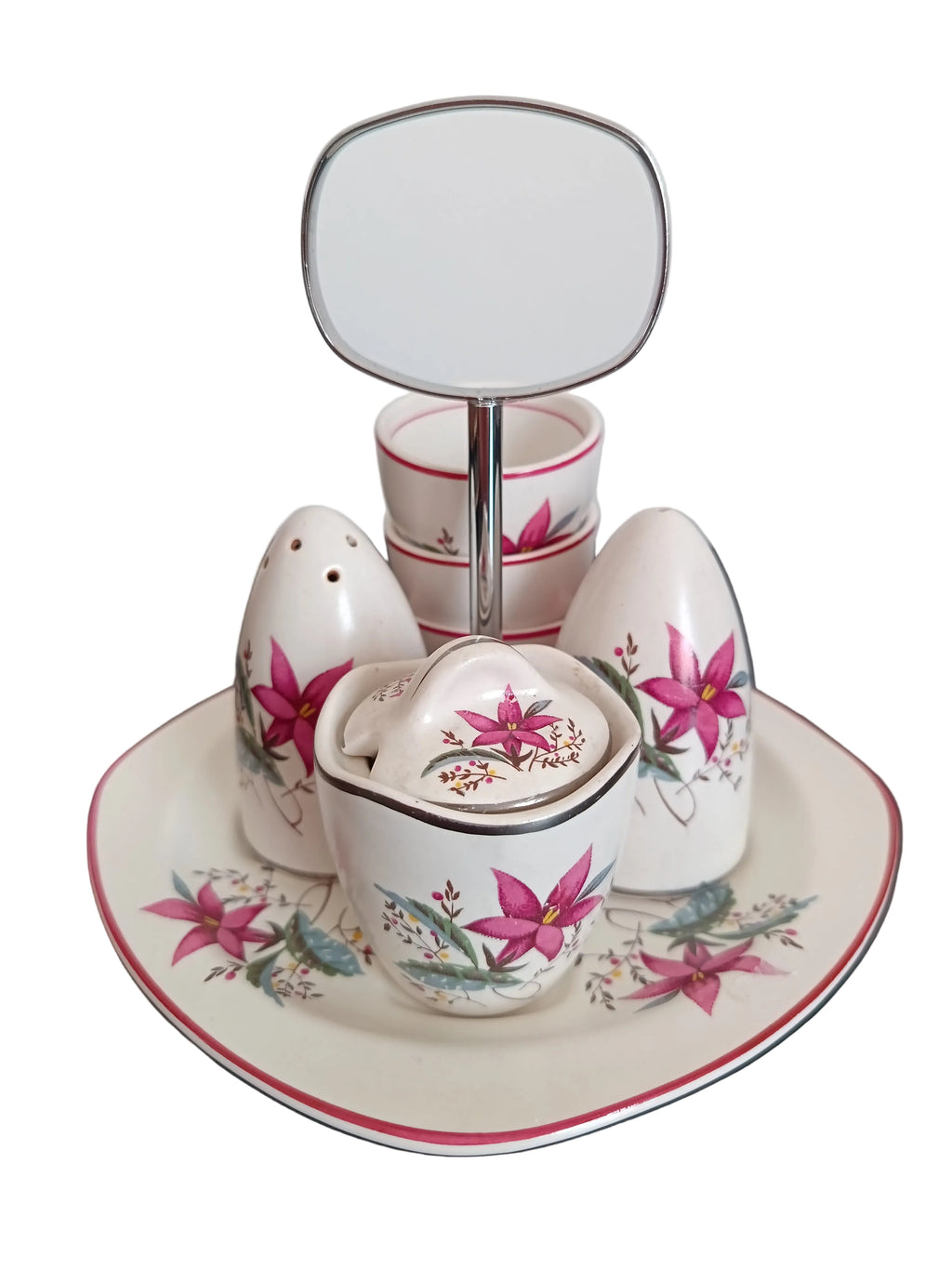 Vintage Midwinter Stylecraft "Rose Marie" breakfast/cruet set 1954 - 46
