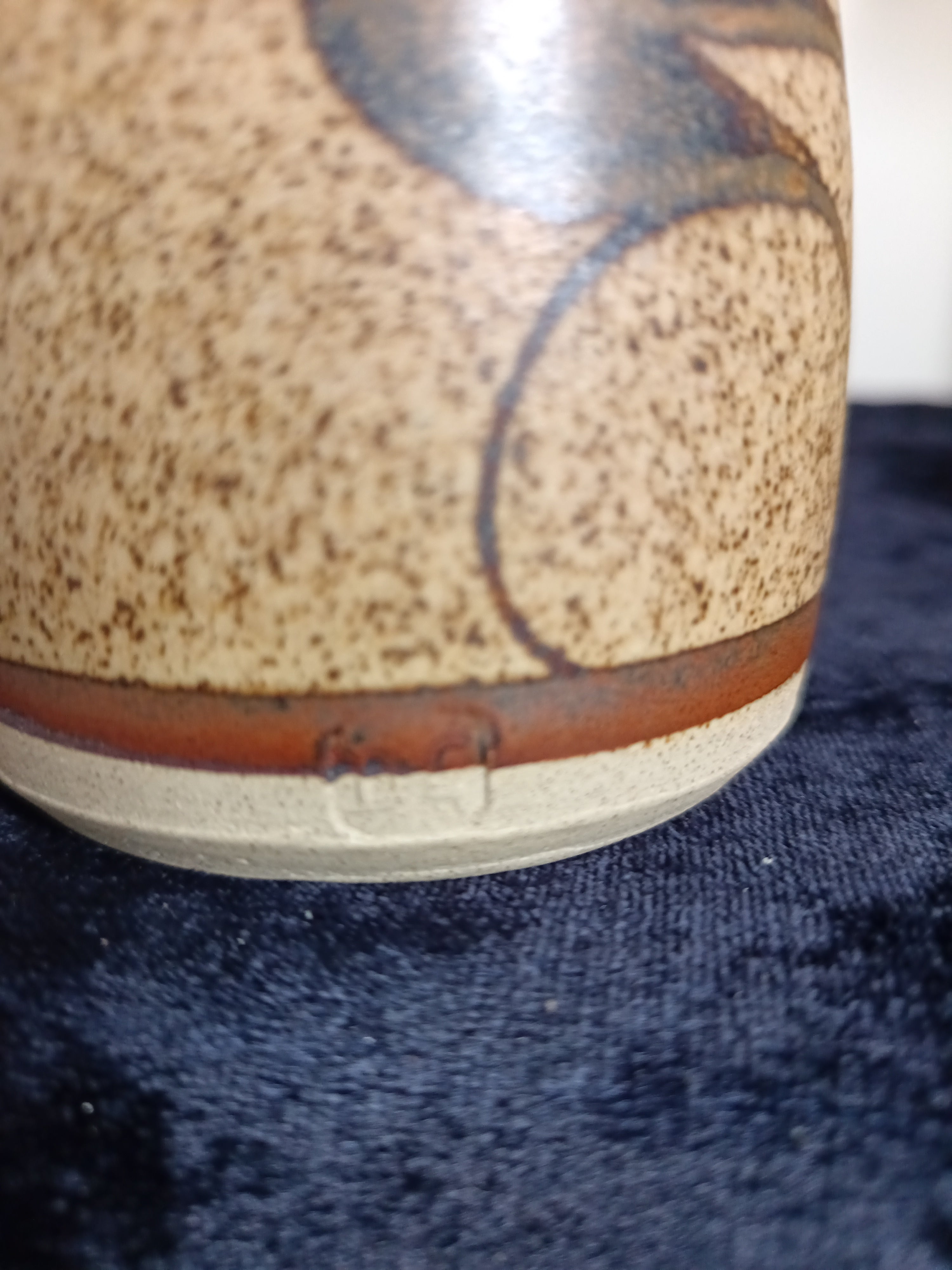 Vintage Donald Glanville studio pottery jar North Yorkshire.