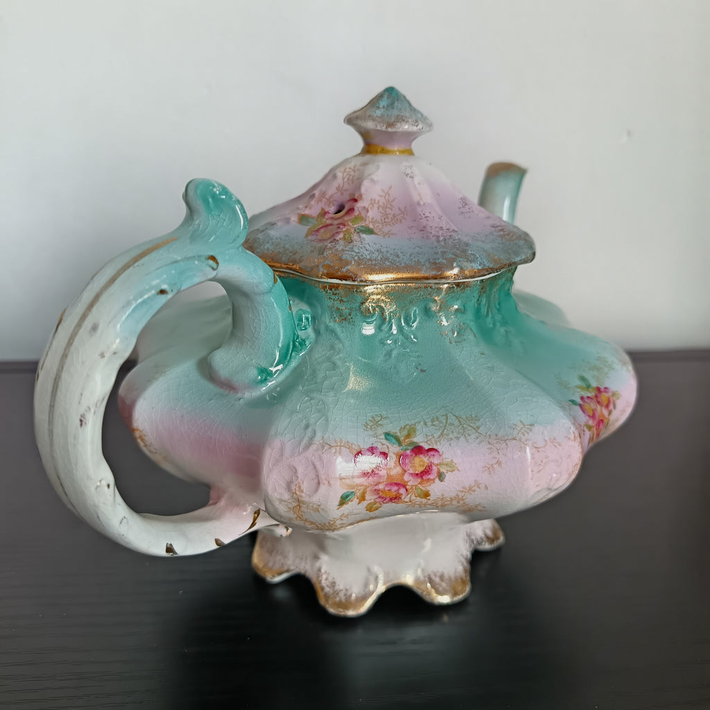 RS Prussia Tea porcelain pot circa 1880–1910. A.f