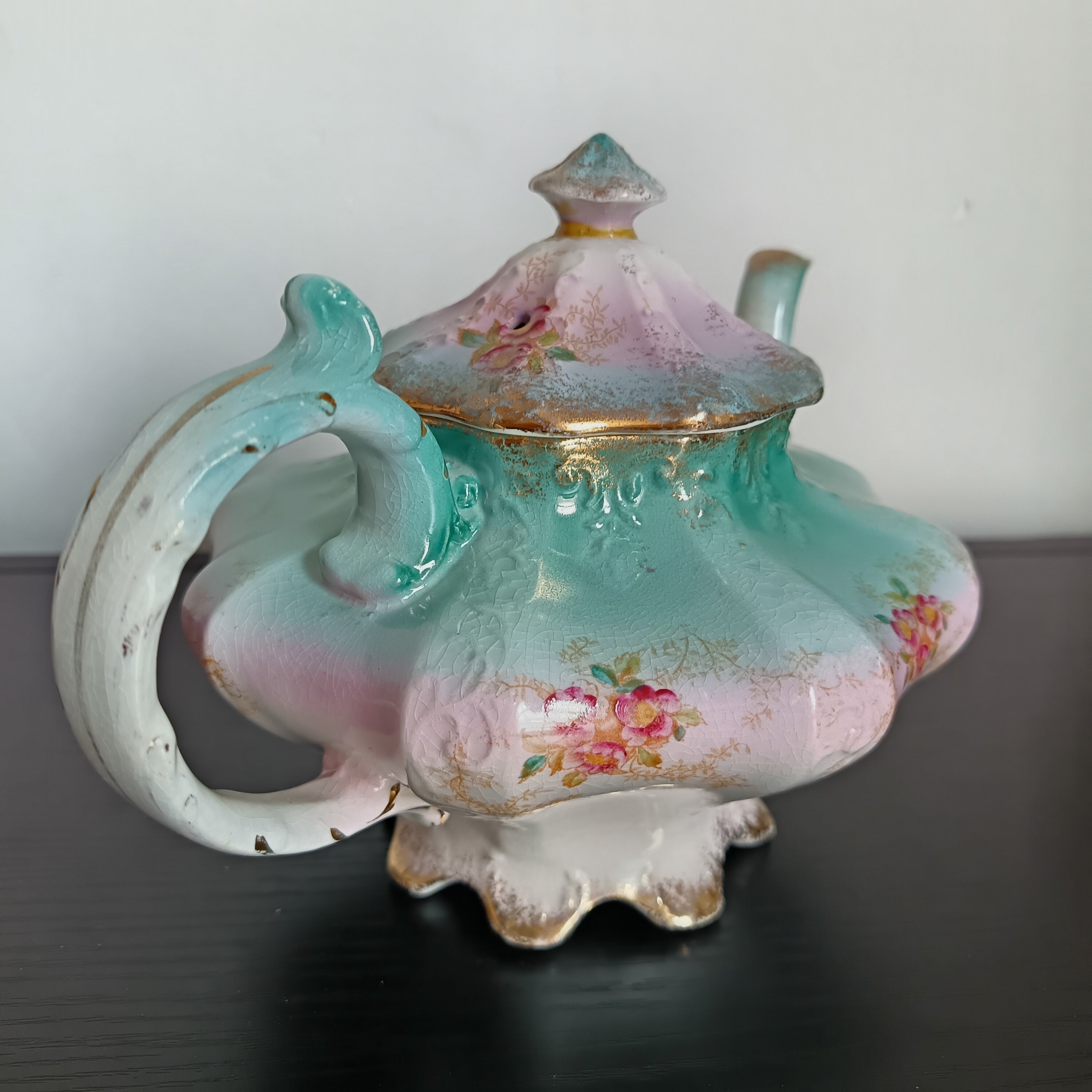 RS Prussia Tea porcelain pot circa 1880–1910. A.f