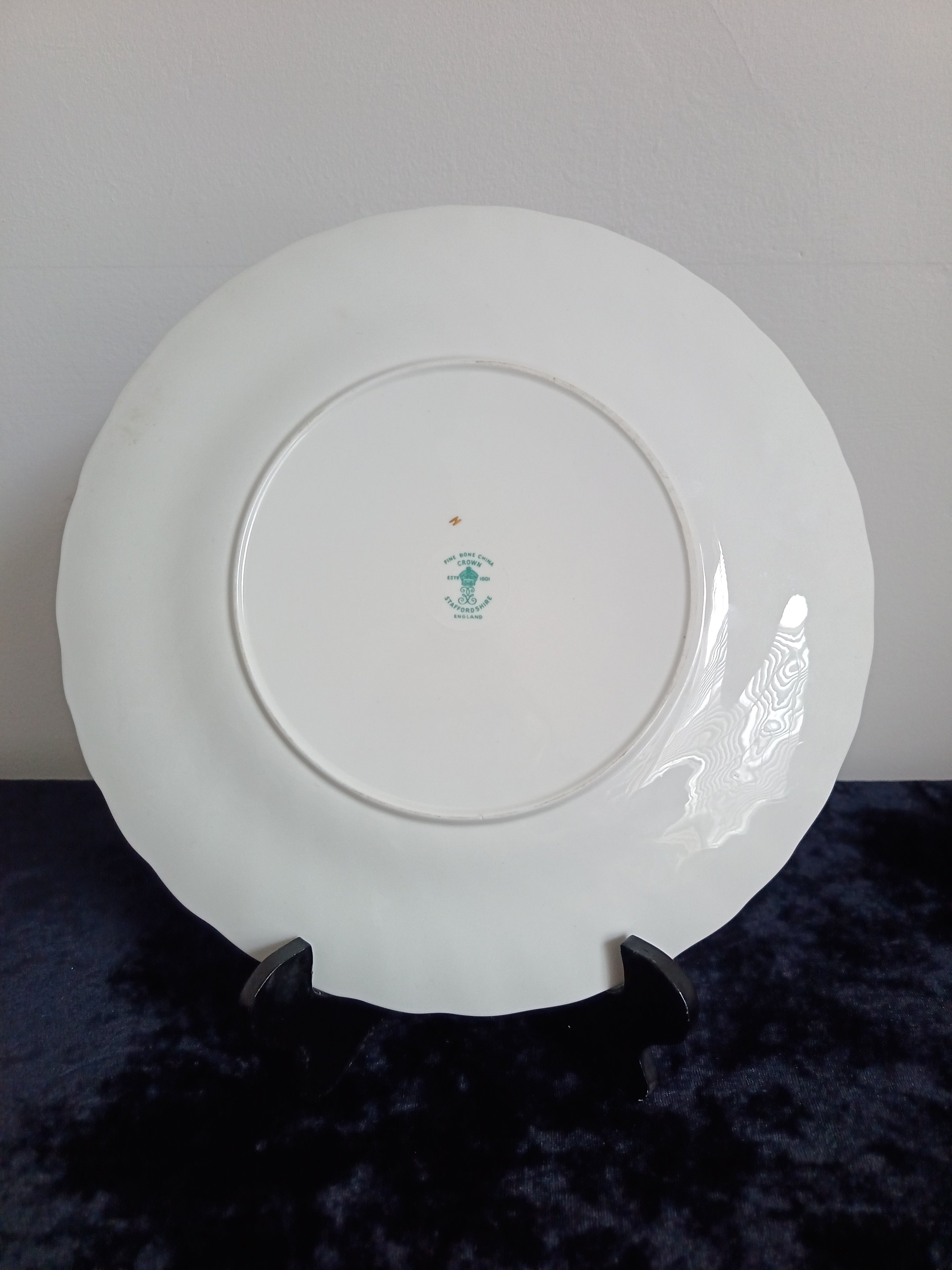 Crown Staffordshire "Lyric Tunis" (Pink) pattern Plate.