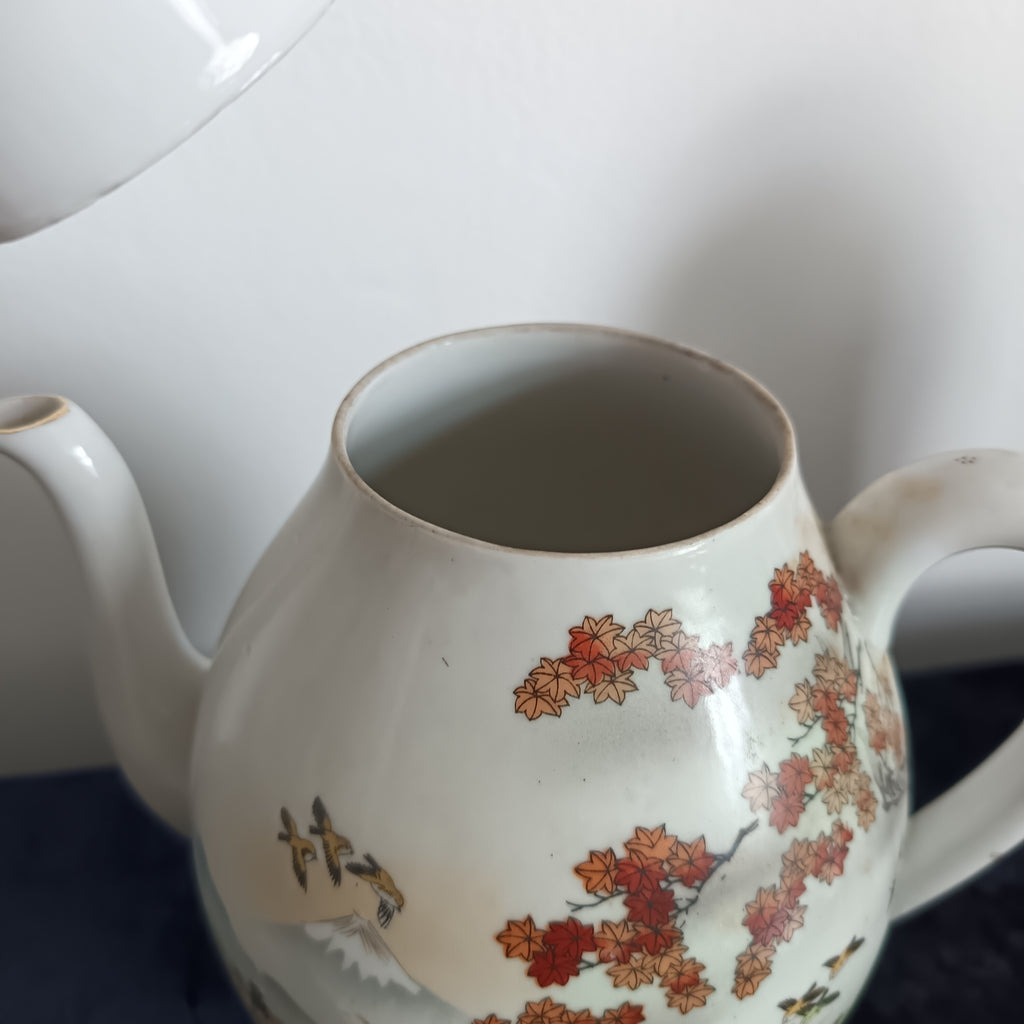 Vintage Japanese eggshell porcelain tea set