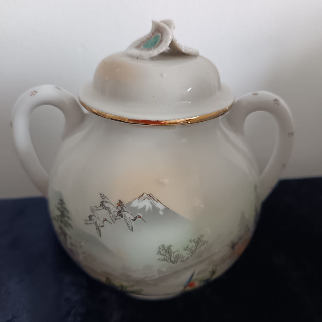 Vintage Japanese eggshell porcelain tea set
